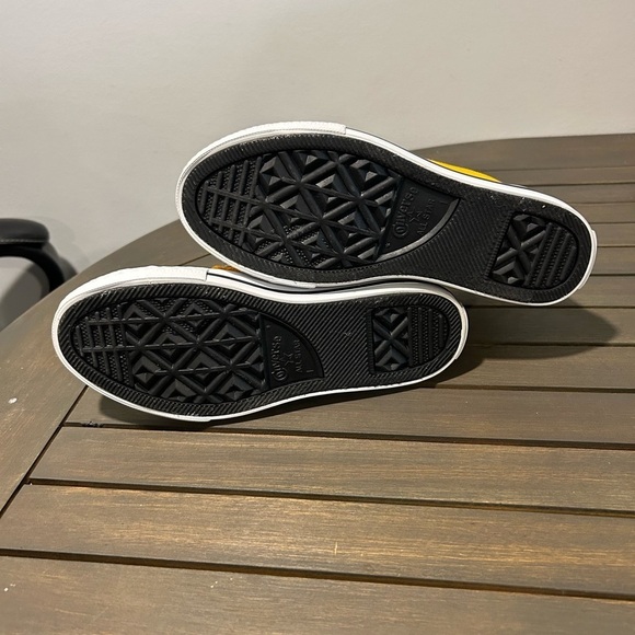 {Converse} Custom Chuck Taylor All Star Yellow High-Top Sneakers - Picture 4 of 5